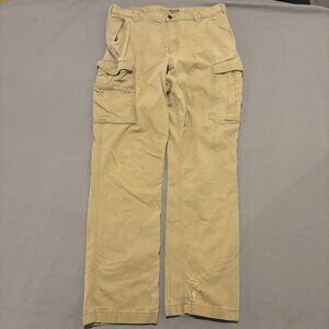 Carhartt Cargo Pants 36x34 36x31 Beige Utility Workwear Pockets Outdoor Straight